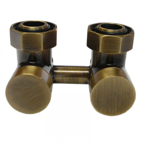 Узел подключения Schlosser, угловой G 3/4 x М22x1,5 D=50 MM, античная латунь (601000011)