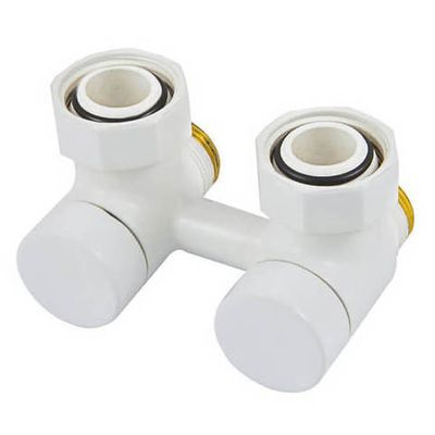 Узел подключения Schlosser, угловой G 3/4 x М22x1,5 D=50 MM, белый (601000001)