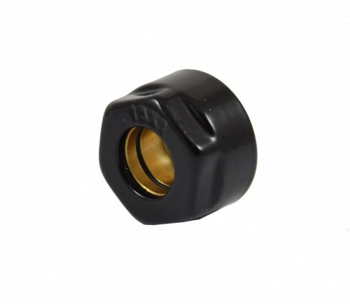 Резьбовое соединение Schlosser для медных труб, RAL 9005 черный GW 22x1.5 x 15MM (602700002. Ral 9005)