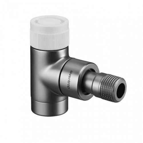 1163082 Oventrop Термостатический вентиль "E" Ду15, 1/2", PN10, угловой, матовая сталь
