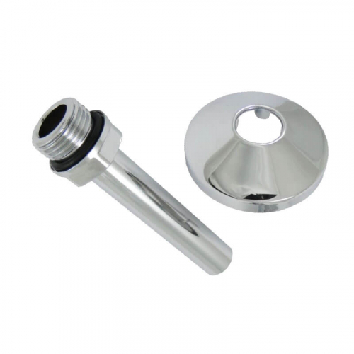 Соединительная трубка с розеткой 15*1-G1/2,длина 110 мм,розетка d-50мм, Хром (603000067)