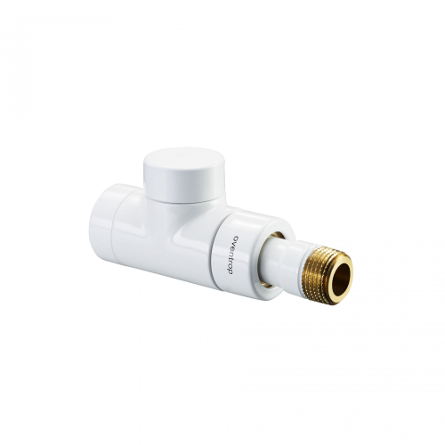 1167062 Oventrop Combi E вентиль на обр. подводку Ду15, 1/2", PN10, прямой, белый