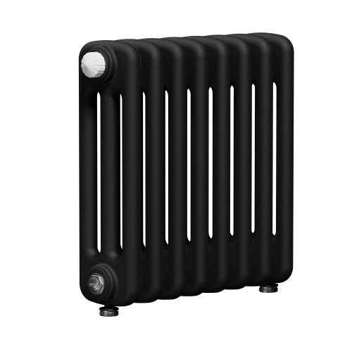 Радиатор 3-х трубчатый RIFAR TUBOG VENTIL 3057-41 сек. подключение нижнее разностороннее с термоклапаном (DV2), цвет:  черный AN - Антрацит (матовый)