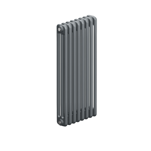 Радиатор 3-х трубчатый RIFAR TUBOG 3100-13 сек. подключение боковое универсальное (B1-В4), цвет:  серый TI - Титан (матовый)