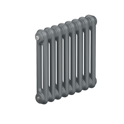 Радиатор 2-х трубчатый RIFAR TUBOG 2062-13 сек. подключение боковое универсальное (B1-В4), цвет:  серый TI - Титан (матовый)