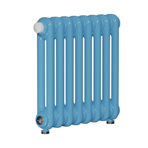 Радиатор 2-х трубчатый RIFAR TUBOG VENTIL 2062-47 сек. подключение нижнее разностороннее с термоклапаном (DV2), цвет: пастельно-синий SA — Сапфир