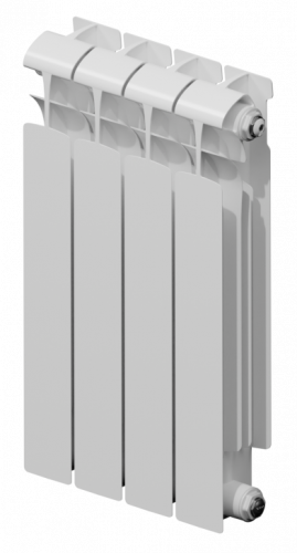 Биметаллический радиатор RIFAR ECOBUILD RE300-13 сек. подключение боковое, цвет:  белый (глянцевый)