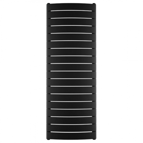 Вертикальный радиатор RIFAR CONVEX VENTIL 500-18 сек. подключение нижнее центральное с  термоклапаном, цвет:  черный AN - Антрацит (матовый)