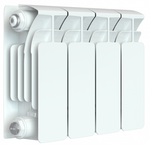 Биметаллический радиатор RIFAR BASE B200-14 сек. подключение боковое, цвет:  белый (глянцевый)