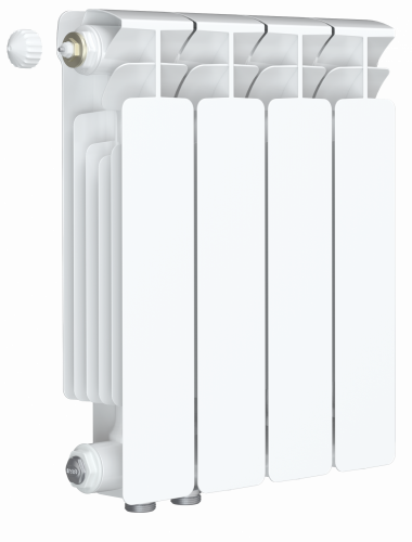 Биметаллический радиатор RIFAR BASE VENTIL B350-14 сек. подключение нижнее правое (нпп), цвет:  белый (глянцевый)