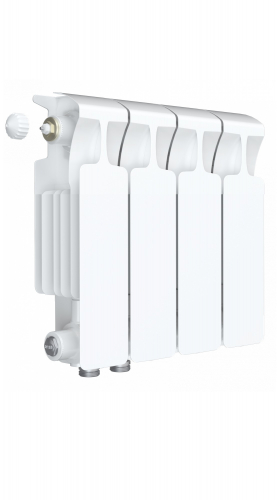 Биметаллический радиатор RIFAR MONOLIT VENTIL RMV300-14 сек. подключение нижнее правое (нпп), цвет:  белый (глянцевый)
