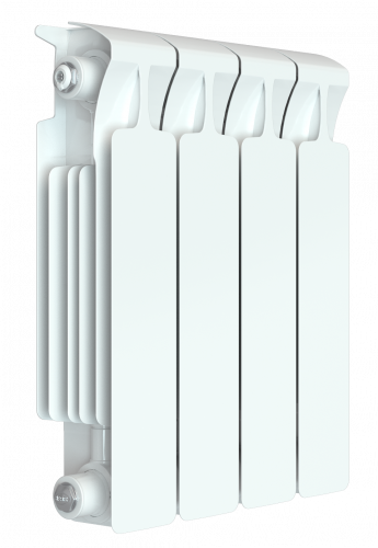 Биметаллический радиатор RIFAR MONOLIT RM350-8 сек. подключение боковое, цвет:  белый (глянцевый)