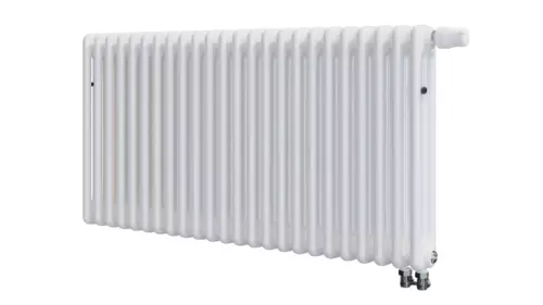 Радиатор 3-х трубчатый RIFAR TUBOG VENTIL 3057-24 сек. подключение нижнее одностороннее с термоклапаном (DV1), цвет:  белый (глянцевый)