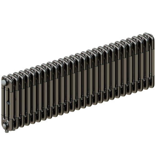 Радиатор 3-х трубчатый RIFAR TUBOG VENTIL 3037-26 сек. подключение нижнее одностороннее с термоклапаном (DV1), цвет: технолак TL