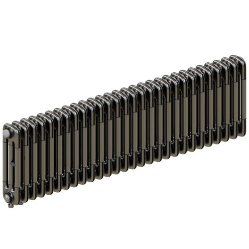 Радиатор 3-х трубчатый RIFAR TUBOG VENTIL 3037-28 сек. подключение нижнее одностороннее с термоклапаном (DV1), цвет: технолак TL