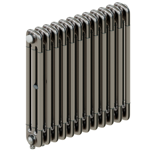 Радиатор 3-х трубчатый RIFAR TUBOG VENTIL 3057-12 сек. подключение нижнее одностороннее с термоклапаном (DV1), цвет: технолак TL