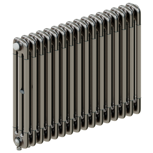 Радиатор 3-х трубчатый RIFAR TUBOG VENTIL 3057-16 сек. подключение нижнее одностороннее с термоклапаном (DV1), цвет: технолак TL