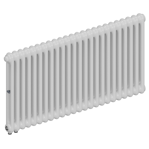 Радиатор 2-х трубчатый RIFAR TUBOG VENTIL 2052-24 сек. подключение нижнее одностороннее с термоклапаном (DV1), цвет:  белый (глянцевый)