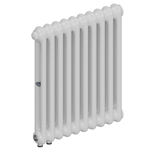 Радиатор 2-х трубчатый RIFAR TUBOG VENTIL 2057-10 сек. подключение нижнее одностороннее с термоклапаном (DV1), цвет:  белый (глянцевый)