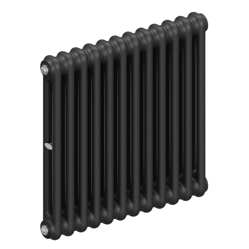 Радиатор 2-х трубчатый RIFAR TUBOG 2057-12 сек. подключение боковое универсальное (B1-В4), цвет:  черный AN - Антрацит (матовый)