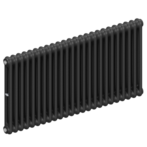 Радиатор 2-х трубчатый RIFAR TUBOG 2057-24 сек. подключение боковое универсальное (B1-В4), цвет:  черный AN - Антрацит (матовый)