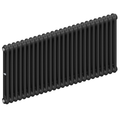 Радиатор 2-х трубчатый RIFAR TUBOG 2057-26 сек. подключение боковое универсальное (B1-В4), цвет:  черный AN - Антрацит (матовый)