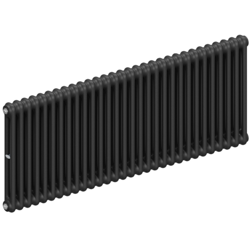 Радиатор 2-х трубчатый RIFAR TUBOG 2057-30 сек. подключение боковое универсальное (B1-В4), цвет:  черный AN - Антрацит (матовый)