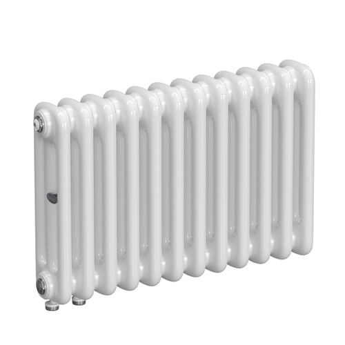 Радиатор 3-х трубчатый RIFAR TUBOG VENTIL 3042-12 сек. подключение нижнее одностороннее с термоклапаном (DV1), цвет:  белый (глянцевый)