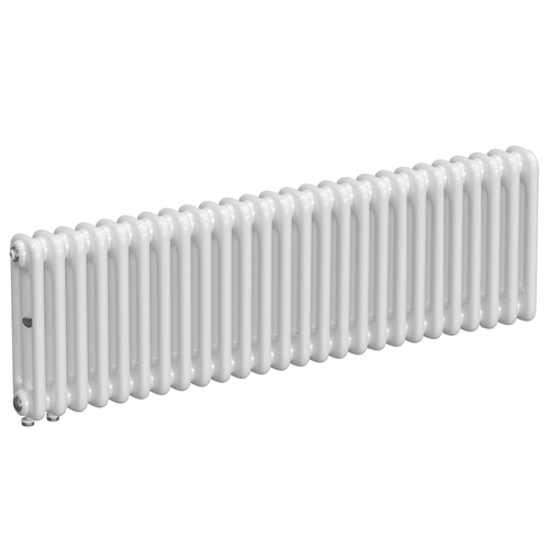 Радиатор 3-х трубчатый RIFAR TUBOG VENTIL 3037-26 сек. подключение нижнее одностороннее с термоклапаном (DV1), цвет:  белый (глянцевый)