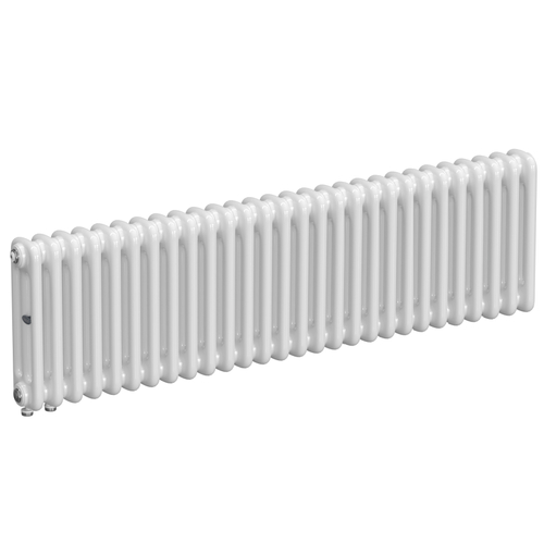 Радиатор 3-х трубчатый RIFAR TUBOG VENTIL 3042-28 сек. подключение нижнее одностороннее с термоклапаном (DV1), цвет:  белый (глянцевый)