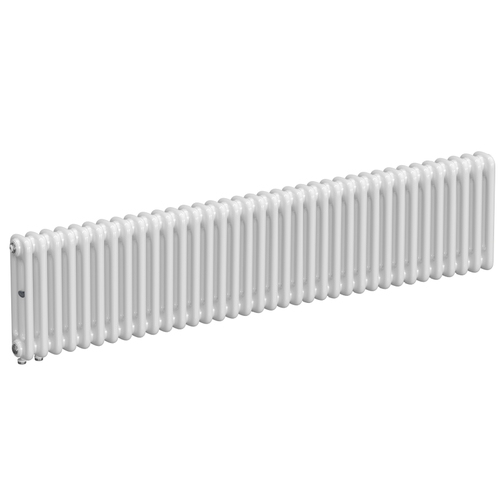 Радиатор 3-х трубчатый RIFAR TUBOG VENTIL 3037-36 сек. подключение нижнее одностороннее с термоклапаном (DV1), цвет:  белый (глянцевый)