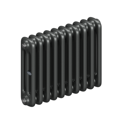 Радиатор 3-х трубчатый RIFAR TUBOG 3037-10 сек. подключение боковое универсальное (B1-В4), цвет:  серый TI - Титан (матовый)