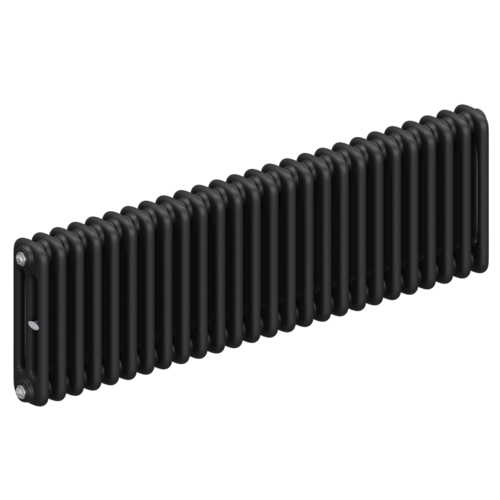 Радиатор 3-х трубчатый RIFAR TUBOG 3037-26 сек. подключение боковое универсальное (B1-В4), цвет:  черный AN - Антрацит (матовый)