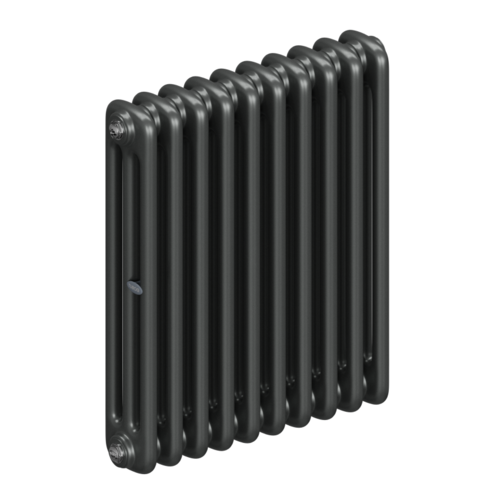 Радиатор 3-х трубчатый RIFAR TUBOG 3057-10 сек. подключение боковое универсальное (B1-В4), цвет:  серый TI - Титан (матовый)