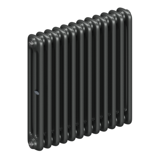 Радиатор 3-х трубчатый RIFAR TUBOG 3057-12 сек. подключение боковое универсальное (B1-В4), цвет:  серый TI - Титан (матовый)