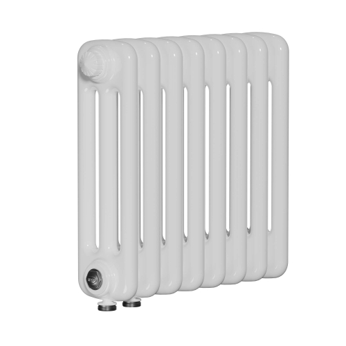 Радиатор 3-х трубчатый RIFAR TUBOG VENTIL 3042-5 сек. подключение нижнее одностороннее с термоклапаном (DV1), цвет:  белый (глянцевый)