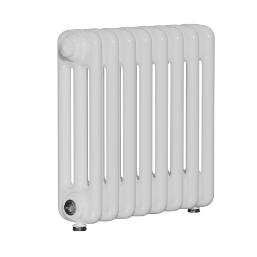 Радиатор 3-х трубчатый RIFAR TUBOG VENTIL 3057-39 сек. подключение нижнее разностороннее с термоклапаном (DV2), цвет:  белый (глянцевый)